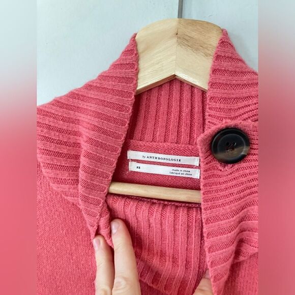 Anthropologie | mock turtleneck sweater in pink/salmon color | oversized | XS - Picture 3 of 8